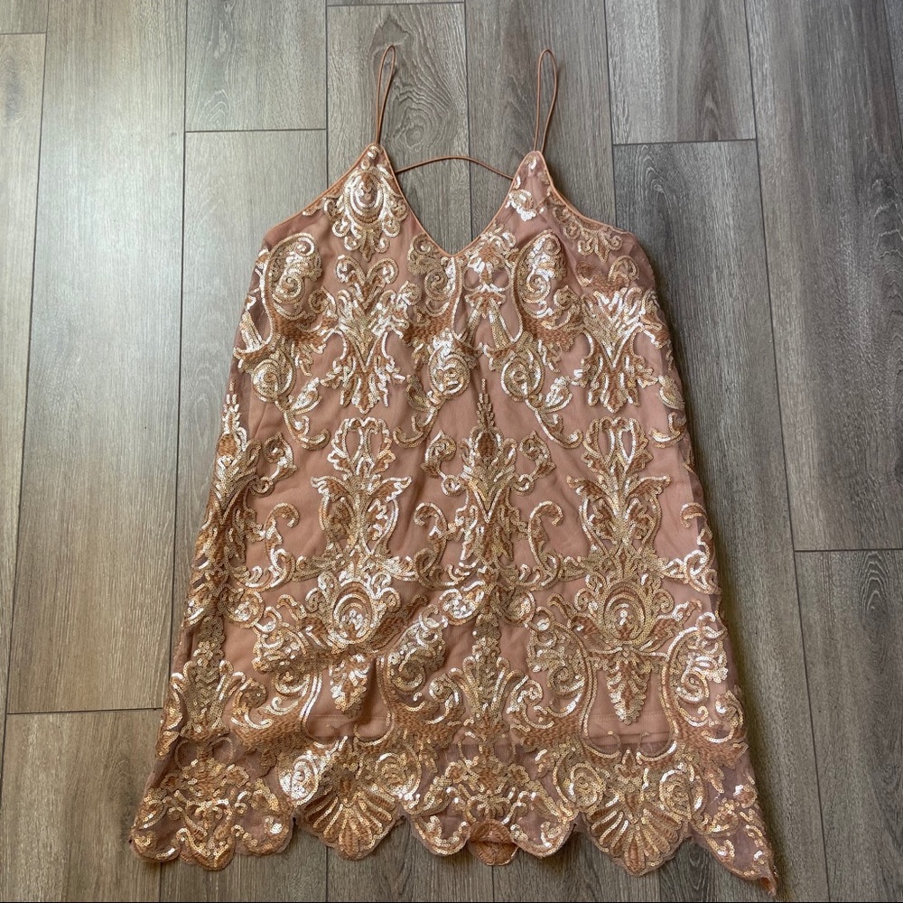 SEQUIN SLIP DRESS - Picture 1 of 1